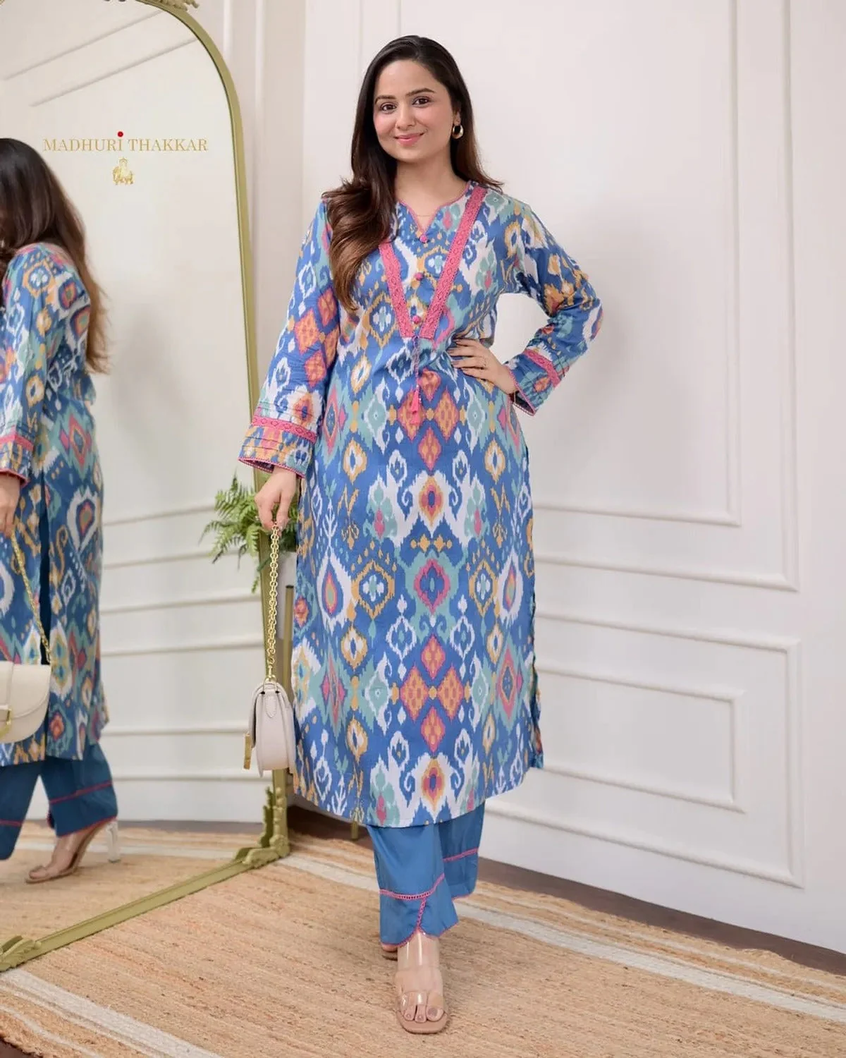 Premium Cotton Printed Designer Kurta - Image 3