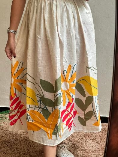 Jaipur Premium Vibrant Floral Print Cotton Dress - Image 5
